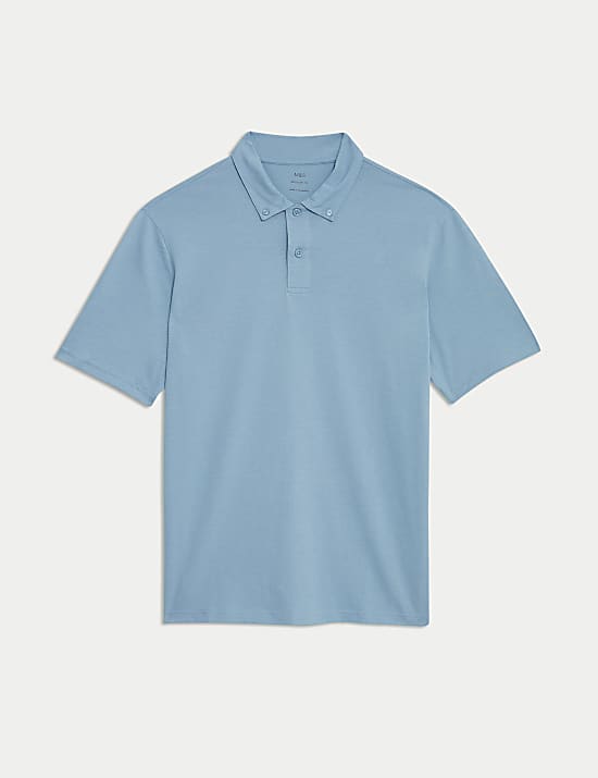 Pure Cotton Jersey Polo Shirt
