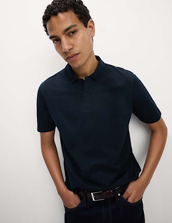 Pure Cotton Jersey Polo Shirt