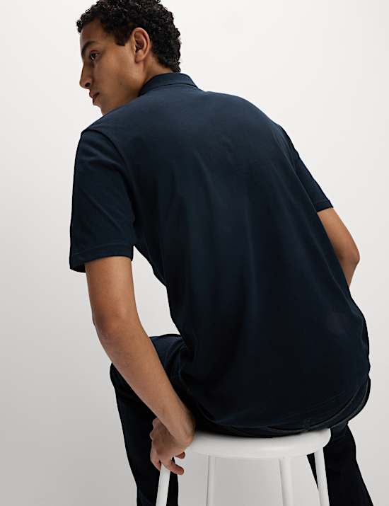 Pure Cotton Jersey Polo Shirt