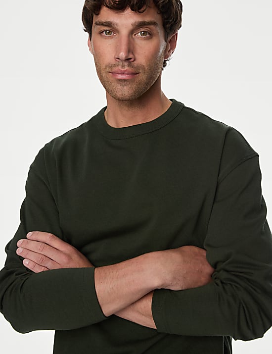 Μακρυμάνικο oversized T-Shirt από 100% βαμβάκι