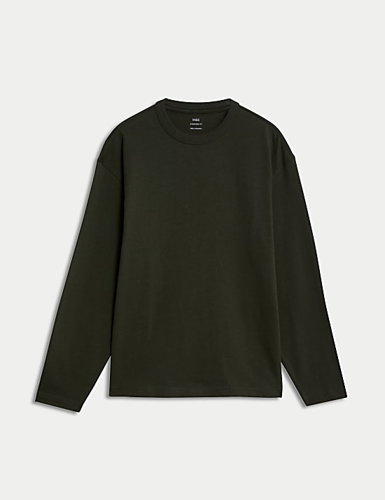 Μακρυμάνικο oversized T-Shirt από 100% βαμβάκι