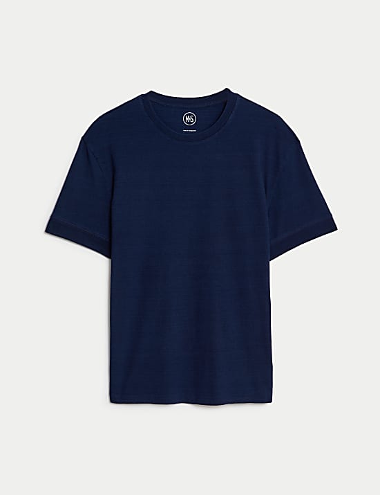 Pure Cotton Crew Neck T-Shirt