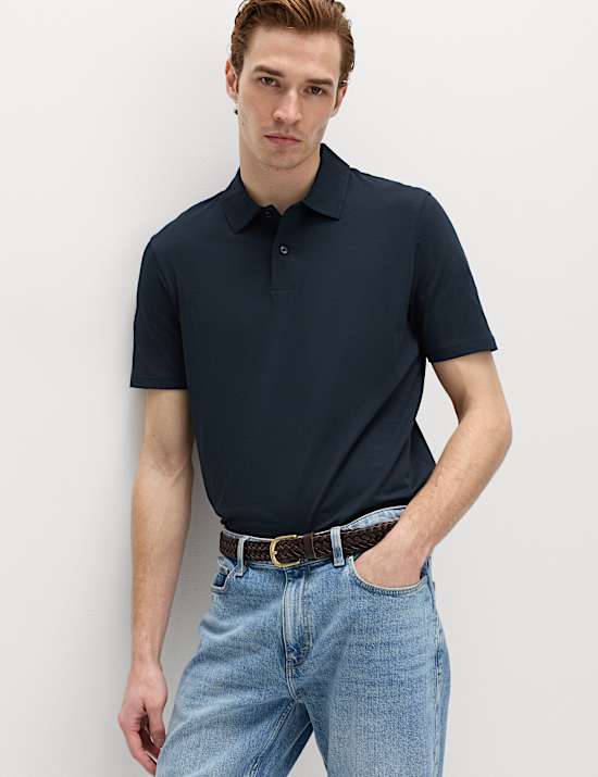 Pure Cotton Jersey Polo Shirt
