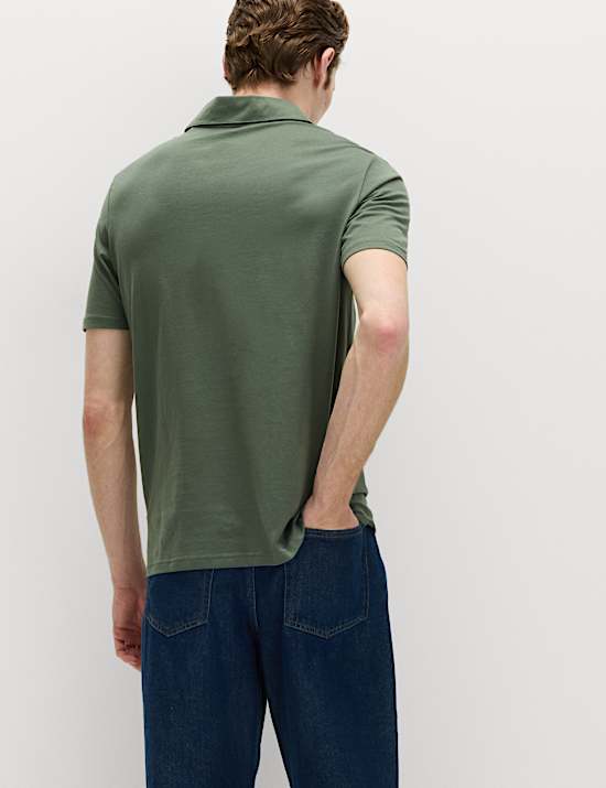 Pure Cotton Jersey Polo Shirt