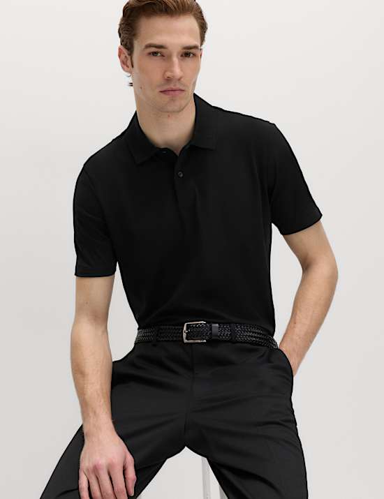 Pure Cotton Jersey Polo Shirt