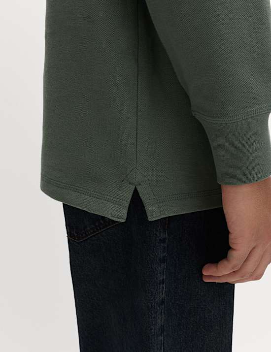 Rugby-Piqu&eacute;-Shirt mit hohem Baumwollanteil