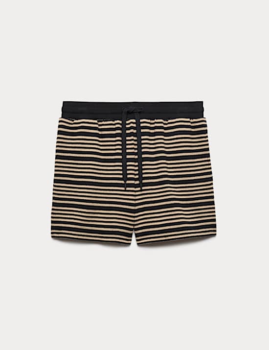 Cotton Rich Variegated Stripe Shorts