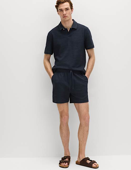 Boucl&eacute; Cotton Rich Shorts
