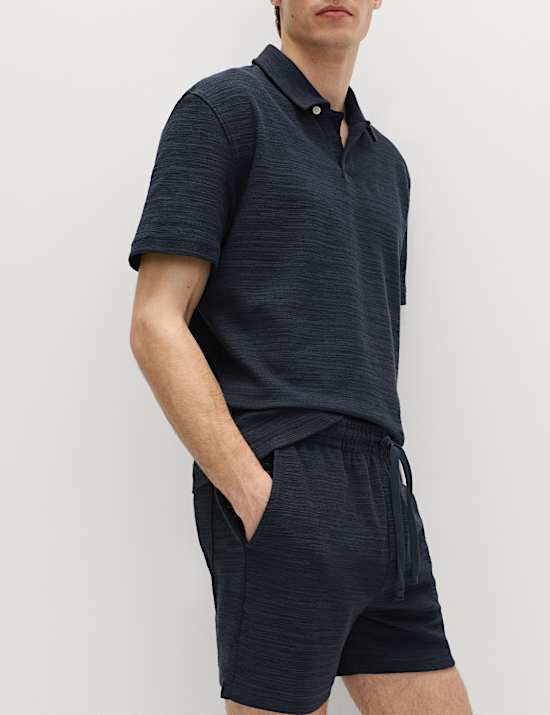 Boucl&eacute; Cotton Rich Shorts