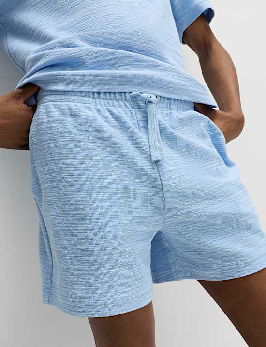Boucl&eacute; Cotton Rich Shorts