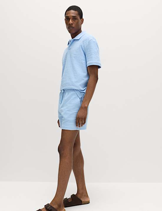 Boucl&eacute; Cotton Rich Shorts