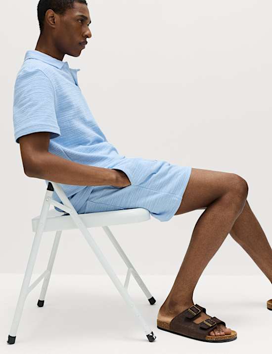 Boucl&eacute; Cotton Rich Shorts