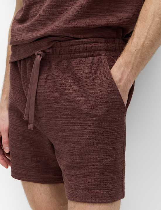 Boucl&eacute; Cotton Rich Shorts