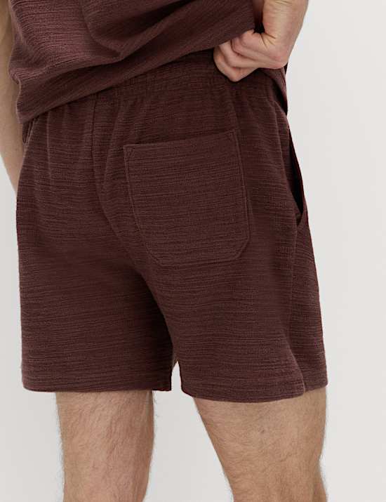 Boucl&eacute; Cotton Rich Shorts