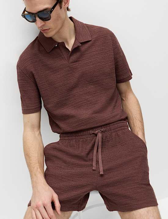 Boucl&eacute; Cotton Rich Shorts