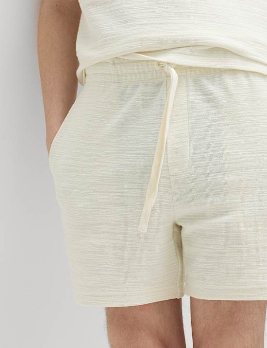 Boucl&eacute; Cotton Rich Shorts