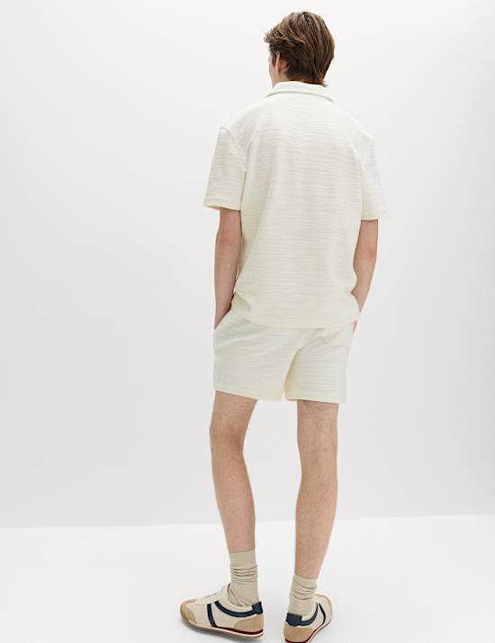 Boucl&eacute; Cotton Rich Shorts