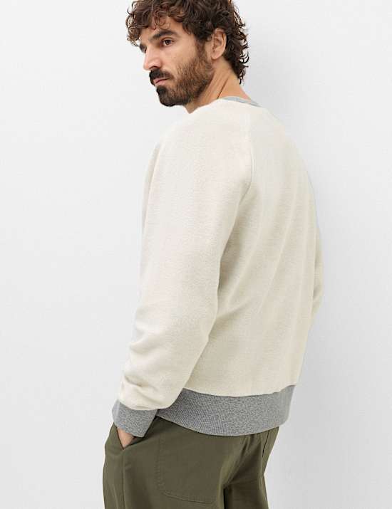 Cotton Rich Crew Neck Sweatshirt