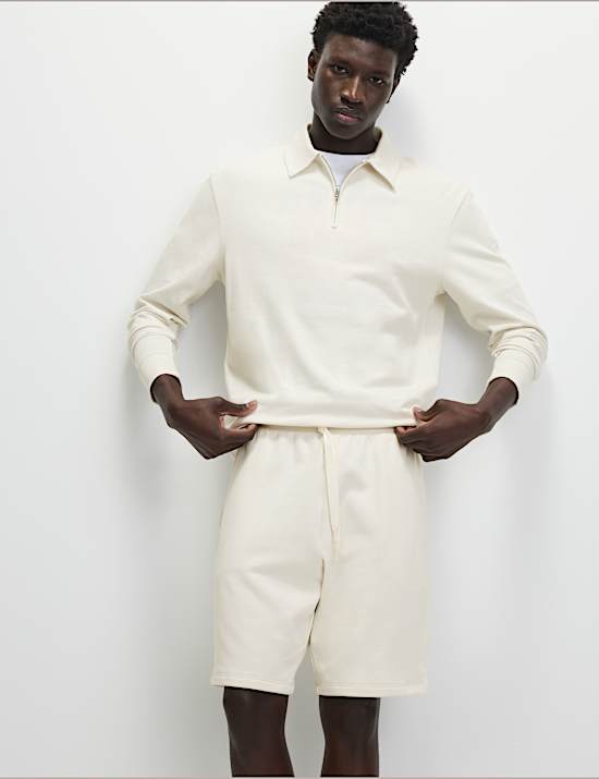 Elasticated Waist Cotton Rich Oversized Shorts