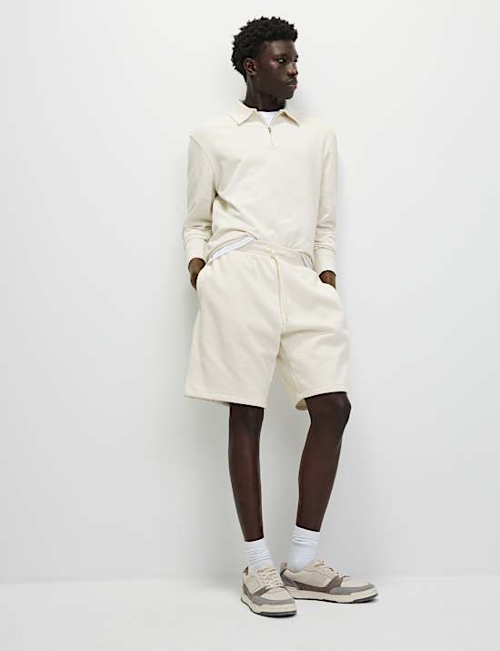 Elasticated Waist Cotton Rich Oversized Shorts