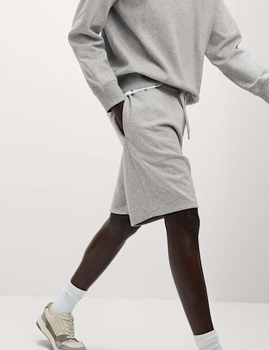 Elasticated Waist Cotton Rich Oversized Shorts