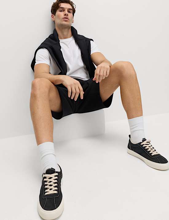 Elasticated Waist Cotton Rich Oversized Shorts