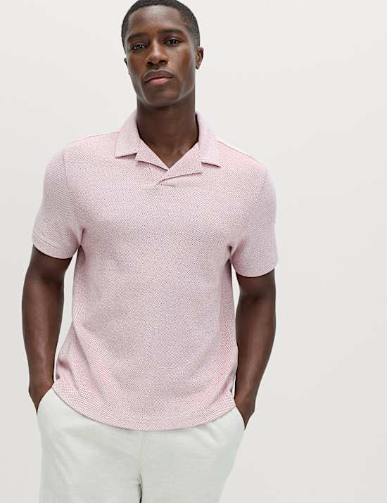 Polo de corte holgado 100 % algod&oacute;n de piqu&eacute;