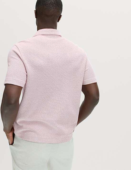 Polo de corte holgado 100 % algod&oacute;n de piqu&eacute;
