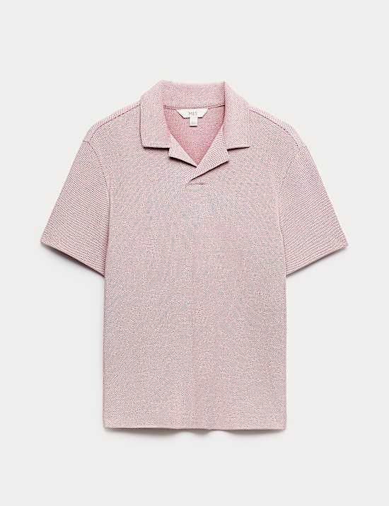 Polo de corte holgado 100 % algod&oacute;n de piqu&eacute;