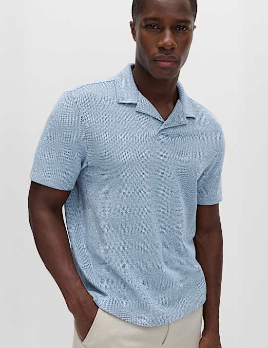Relaxed Fit Pure Cotton Pique Polo Shirt