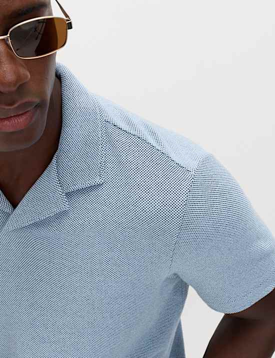 Relaxed Fit Pure Cotton Pique Polo Shirt
