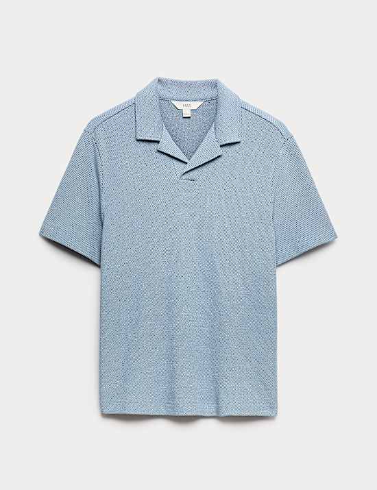 Relaxed Fit Pure Cotton Pique Polo Shirt