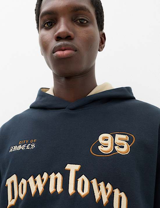 Cotton Rich Graphic Hoodie