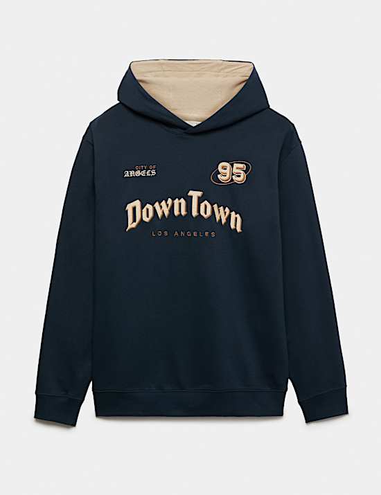 Cotton Rich Graphic Hoodie