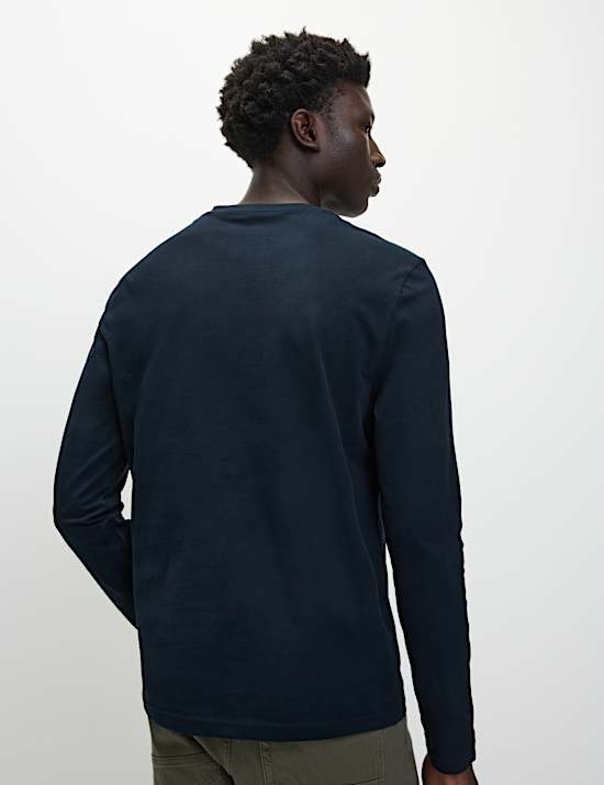 Langarm-T-Shirt aus reiner Baumwolle