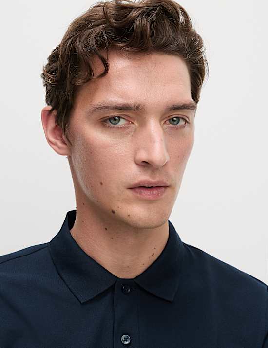 Slim Fit Cotton Rich Pique Polo Shirt
