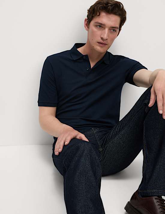 Slim Fit Cotton Rich Pique Polo Shirt