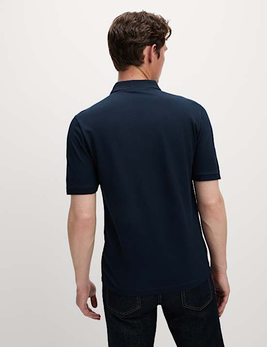 Slim Fit Cotton Rich Pique Polo Shirt