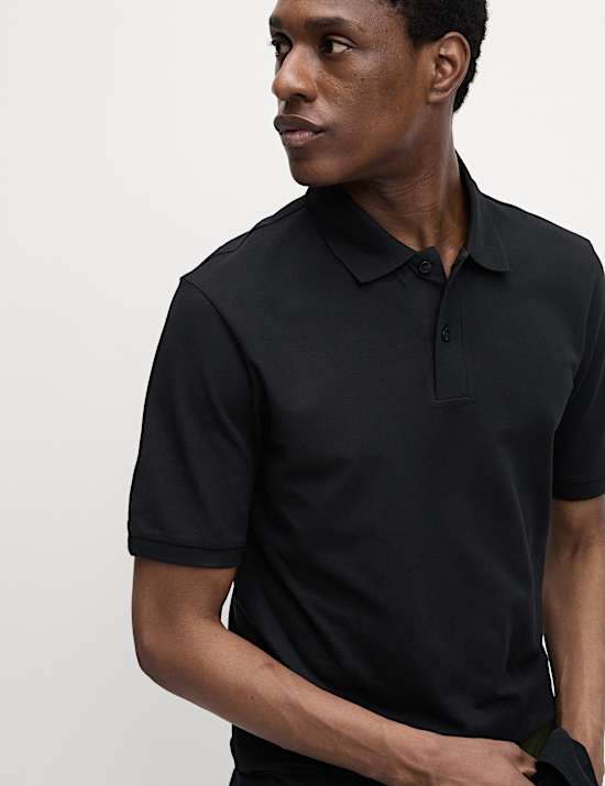 Slim Fit Cotton Rich Pique Polo Shirt