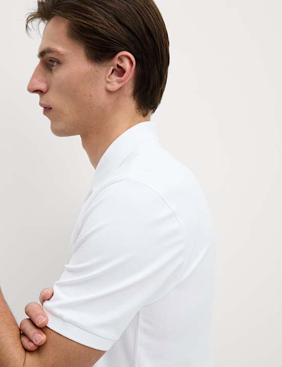 Slim Fit Cotton Rich Pique Polo Shirt