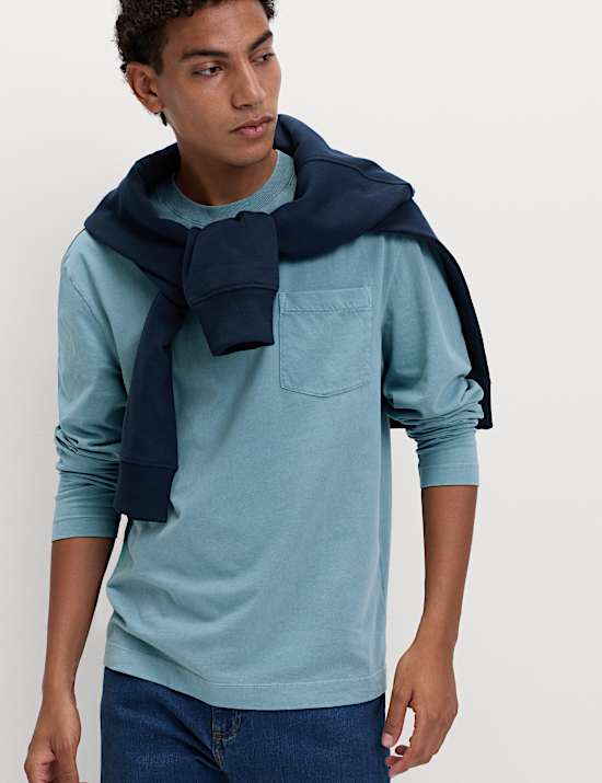 Pure Cotton Crew Neck T-Shirt