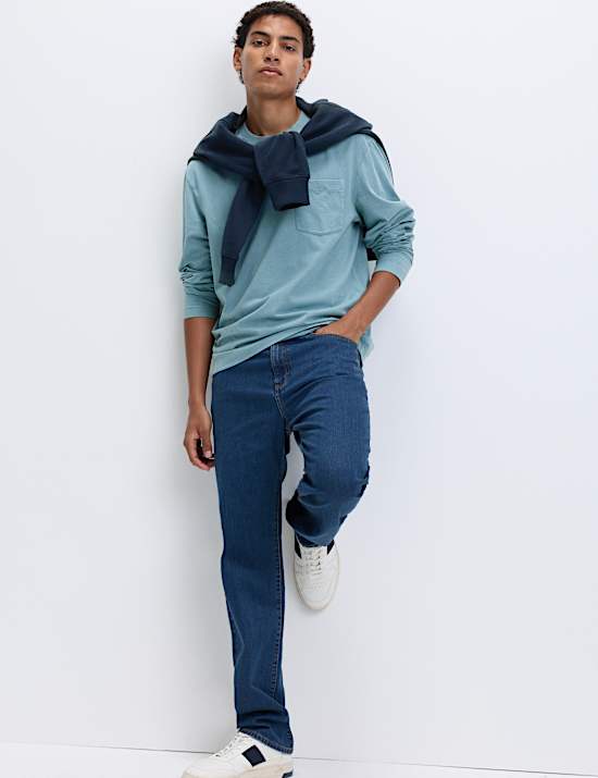 Pure Cotton Crew Neck T-Shirt