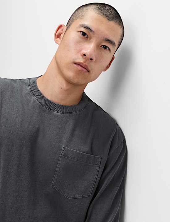 Pure Cotton Crew Neck T-Shirt