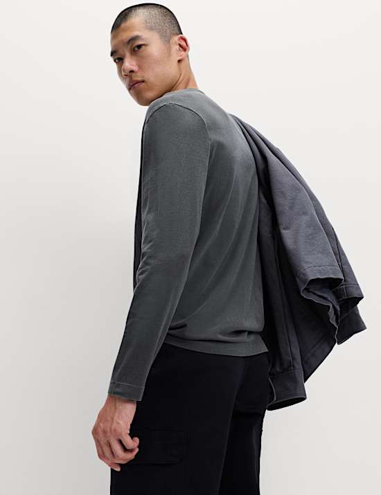 Pure Cotton Crew Neck T-Shirt