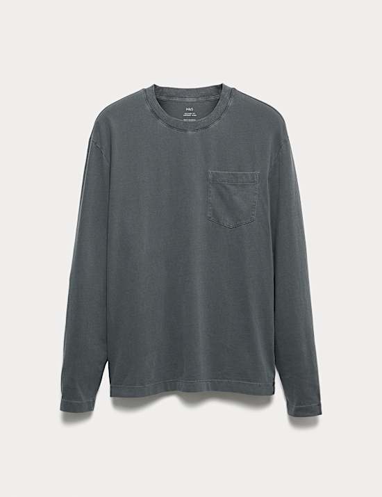 Pure Cotton Crew Neck T-Shirt
