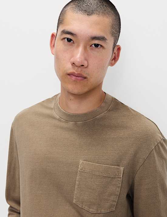 Pure Cotton Crew Neck T-Shirt