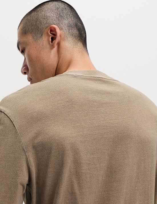 Pure Cotton Crew Neck T-Shirt