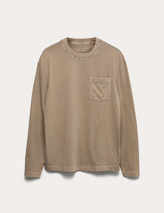 Pure Cotton Crew Neck T-Shirt