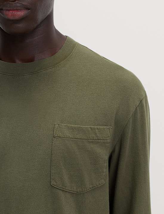 T-Shirt aus reiner Baumwolle mit Rundhalsausschnitt