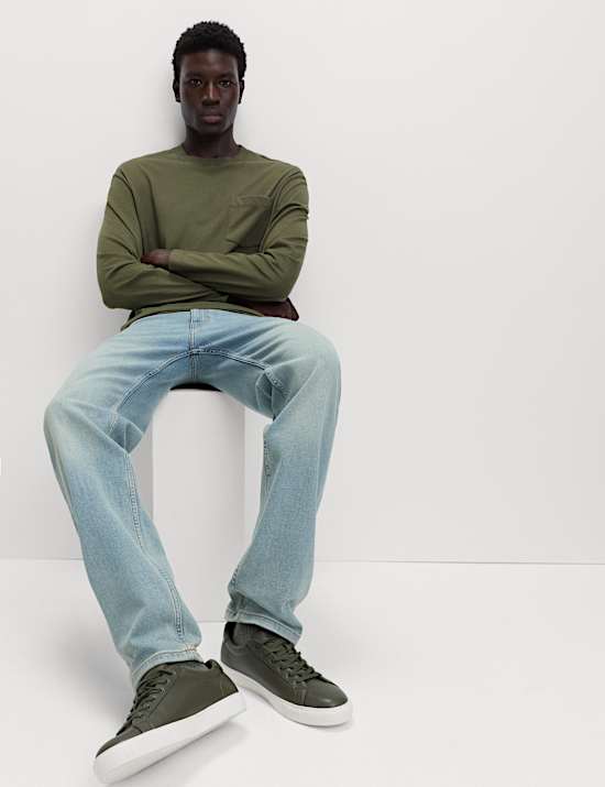 T-Shirt aus reiner Baumwolle mit Rundhalsausschnitt